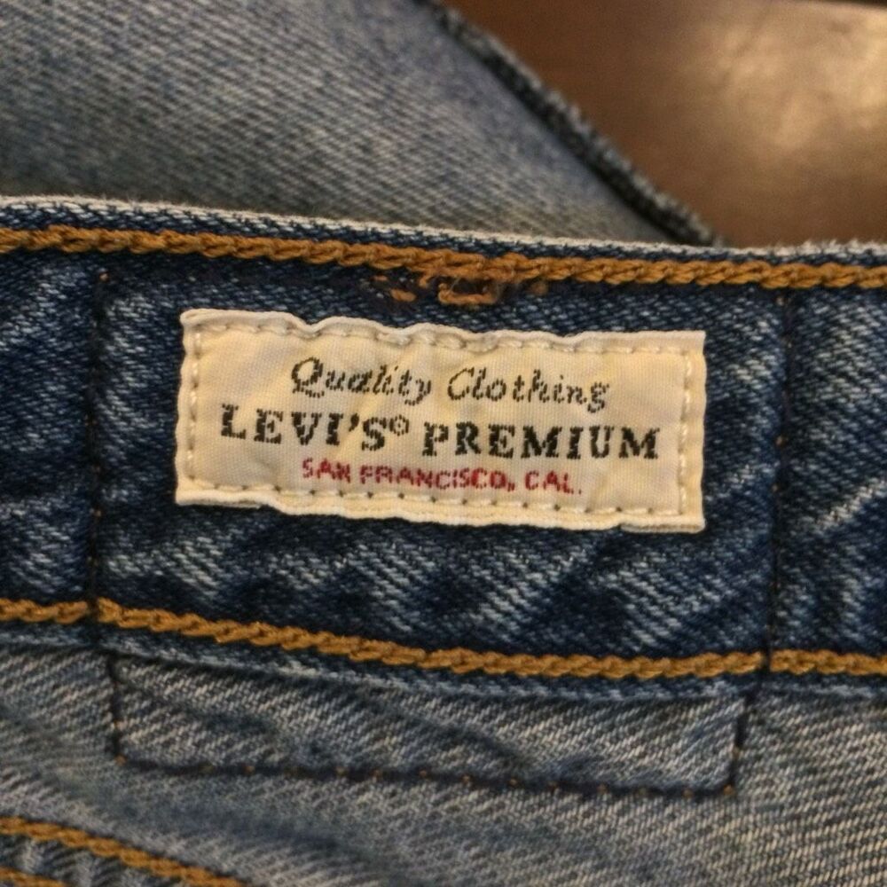 Levi’s ribcage straight jeans 27 blue button fly - Picture 13 of 14